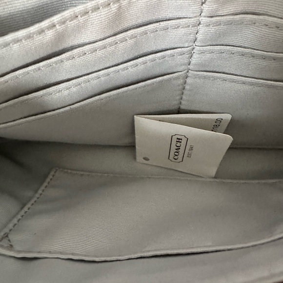 Coach Patent Leather large flap wallet wristlet - Picture 3 of 17